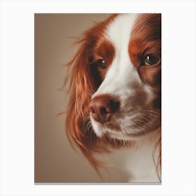 Portrait Of A Dog.Generated AI. Art Print 1 Canvas Print