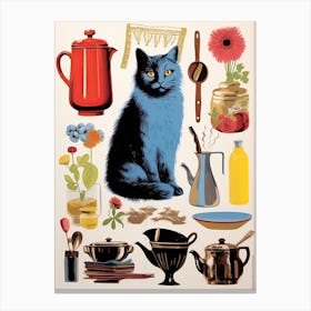 Cats And Kitchen Lovers 5 Canvas Print