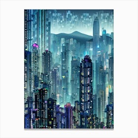 Futuristic Cityscape Canvas Print