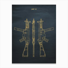 Ump Gun Patten Canvas Print