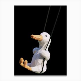 happy Swinging duck meme Canvas Print