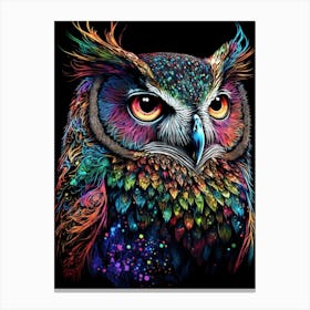 Colorful Owl Canvas Print