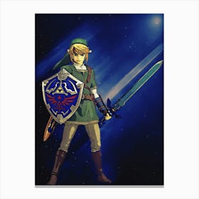 Light Of Heroes ― Legend Of Zelda Twilight Princess Link Figma Canvas Print