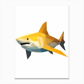 Minimalist Shark Shape 7 Canvas Print