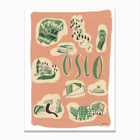 Welcome Oslo Canvas Print