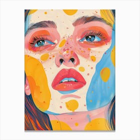Girl With Freckles Canvas Print