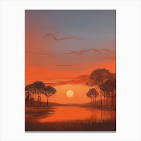 Sunset Painting 4 Canvas Print