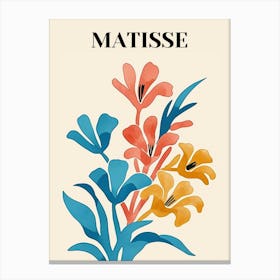 Matisse Watercolor Flowers 2 Canvas Print