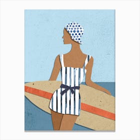 Summer Series Collage , Surf Style Canvas Print