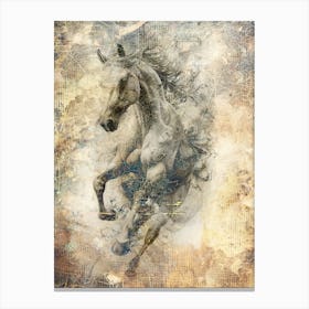 Poster Horse Wild Animal Illustration Art 02 Canvas Print