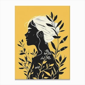 Silhouette Of A Woman 75 Canvas Print