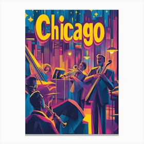 Chicago Jazz 4 Canvas Print