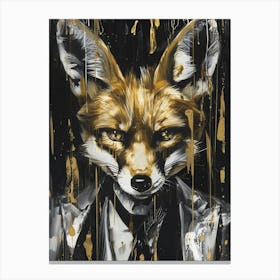 Fox Art Canvas Print