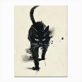 Black Cat Canvas Print 5 Canvas Print