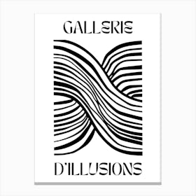 Abstract Lines Art Poster 4 Canvas Print