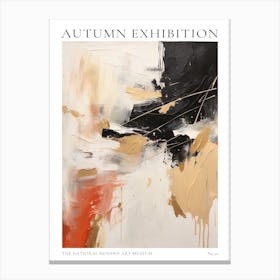 Autumn Exhibition Modern Abstract Poster 10 Canvas Print