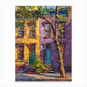 Brooklyn Houses Canvas Print