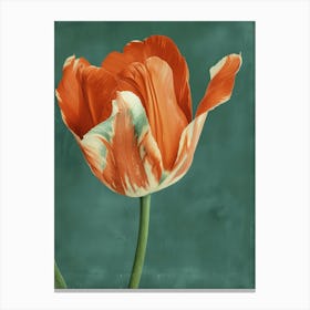 Orange Tulip 3 Canvas Print