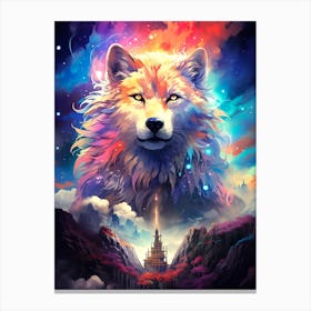 Wolf In The Sky 6 Canvas Print