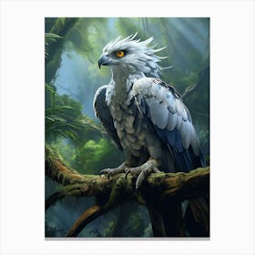 Feathers of the Forest: Harpy Eagle Print Canvas Print