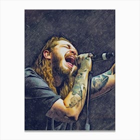 Post Malone art painting Canvas Print