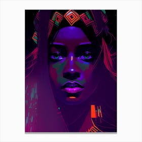 Purple Passion Portrait Canvas Print