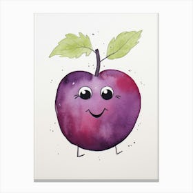 Friendly Kids Plum Canvas Print