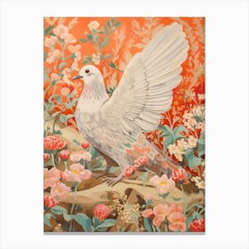 Pigeon 4 Detailed Bird Painting Canvas Print