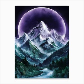 Mountain Landscape Wallpaper Canvas Print