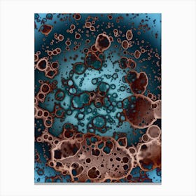 Abstraction Blue Rain 1 Canvas Print