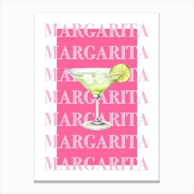 Margarita Cocktail Art Canvas Print