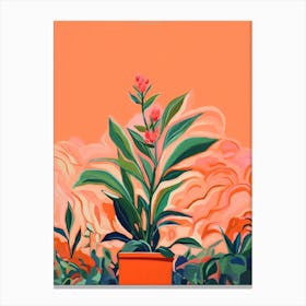 Boho Plant Painting Dracaena Plant 1 Canvas Print