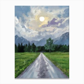 Road To The Mountains 5 Canvas Print