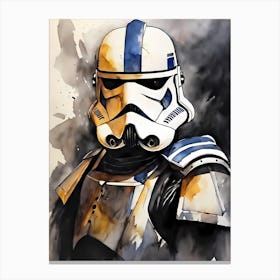 Captain Rex Star Wars Painting (30) Canvas Print