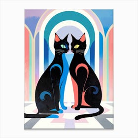 Two Cats 6 Canvas Print