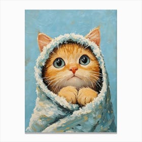 Bathroom Cat 21 Canvas Print