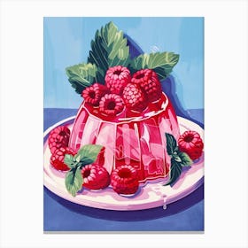 Rasperry Jelly Vintage Cookbook Illustration 4 Canvas Print