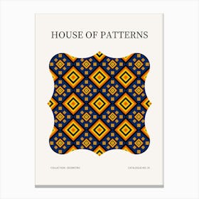 Geometric Pattern Poster 29 Canvas Print