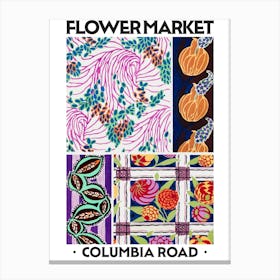 Flower Market Columbia Road Eugene Seguy Vintage Botanical Canvas Print