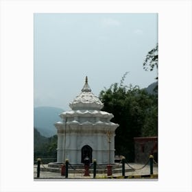 White Temple By Binod Dawadi Canvas Print