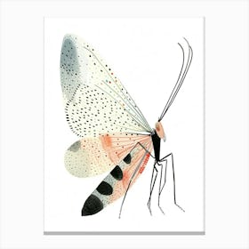 Colourful Insect Illustration Lacewing 20 Canvas Print