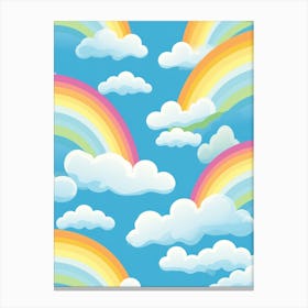 Rainbows And Clouds Canvas Print
