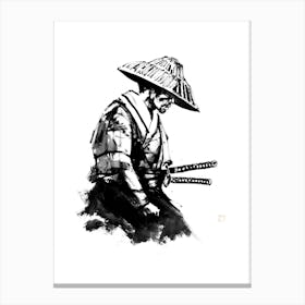 Waiting Samurai Canvas Print