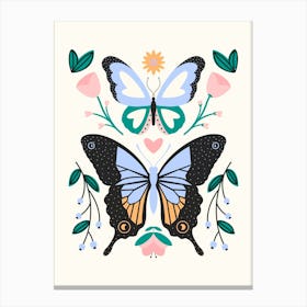 Butterfly Garden Canvas Print