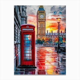 Big Ben At Sunset Canvas Print