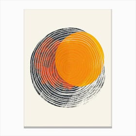 Koblenz Symmetry - Minimalist Bauhaus Canvas Print