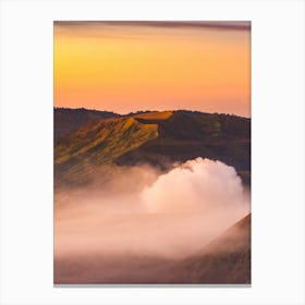 Sunrise Over Bromo Mountain Canvas Print