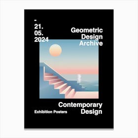 Geometric Design Archive Poster 27 Canvas Print