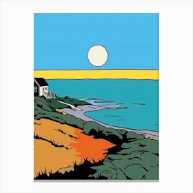 Minimal Design Style Of Cape Cod Massachusetts, Usa 2 Canvas Print