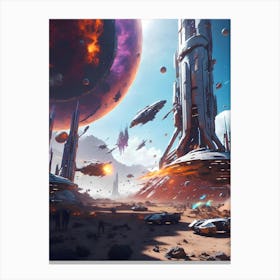 Sci - Fi City Canvas Print